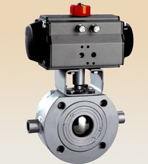 氣動(dòng)對(duì)夾式球閥